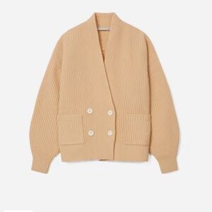 Everlane The Felted Merino Double Breasted Cardigan